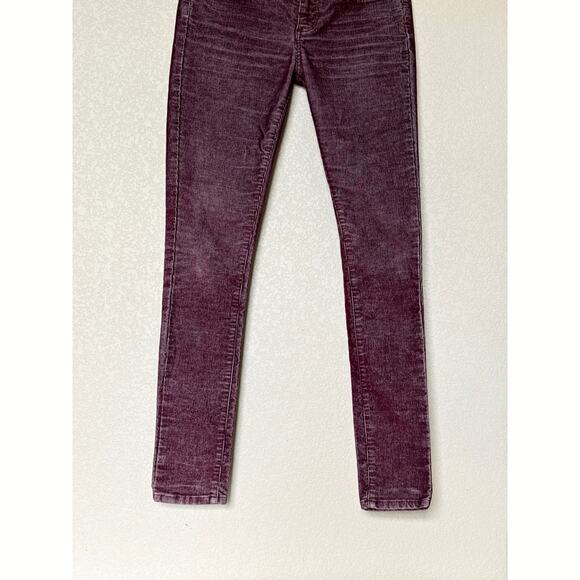 Carve Designs Women’s Skinny Corduroy Pants Size 4 Maroon Heathered Spice EUC - Picture 7 of 14